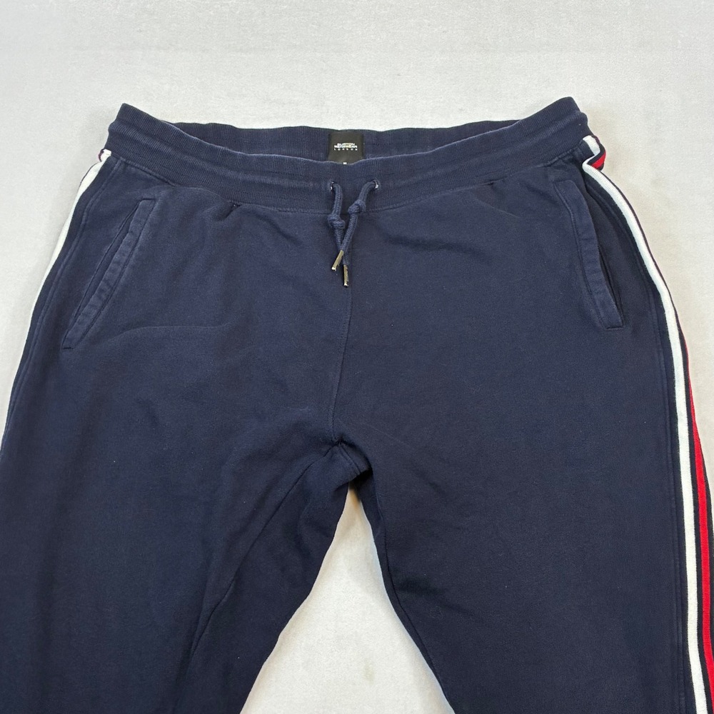 Burton Menswear London Joggers Mens XL‎ Navy Blue Side Stripe Track Sweatpants